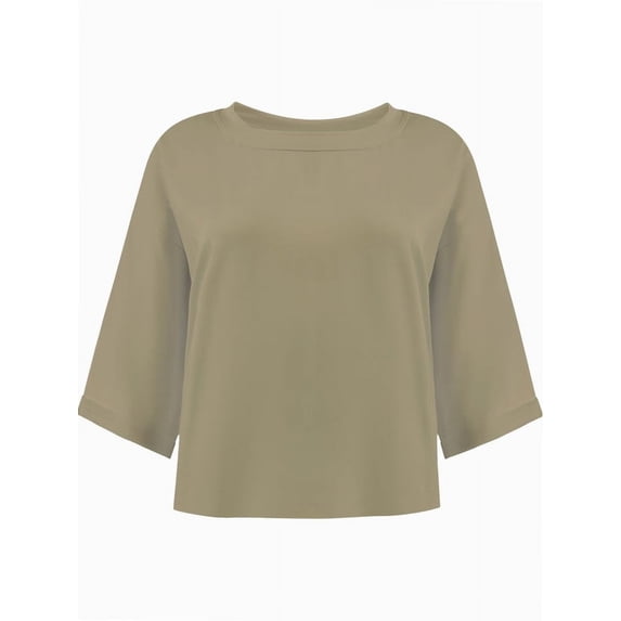 Women's Oversized Workout Cropped T Shirts Crew Neck Short Sleeve Casual Loose Summer Crop Tee Tops