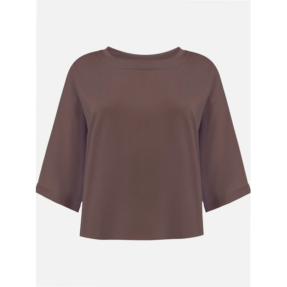 Women's Oversized Workout Cropped T Shirts Crew Neck Short Sleeve Casual Loose Summer Crop Tee Tops