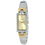 Womens PEGG13 Analog Display Japanese Quartz Two Tone Watch