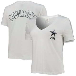 Women's Fanatics Branded White Dallas Cowboys Plus Size Star Scoop Neck  T-Shirt