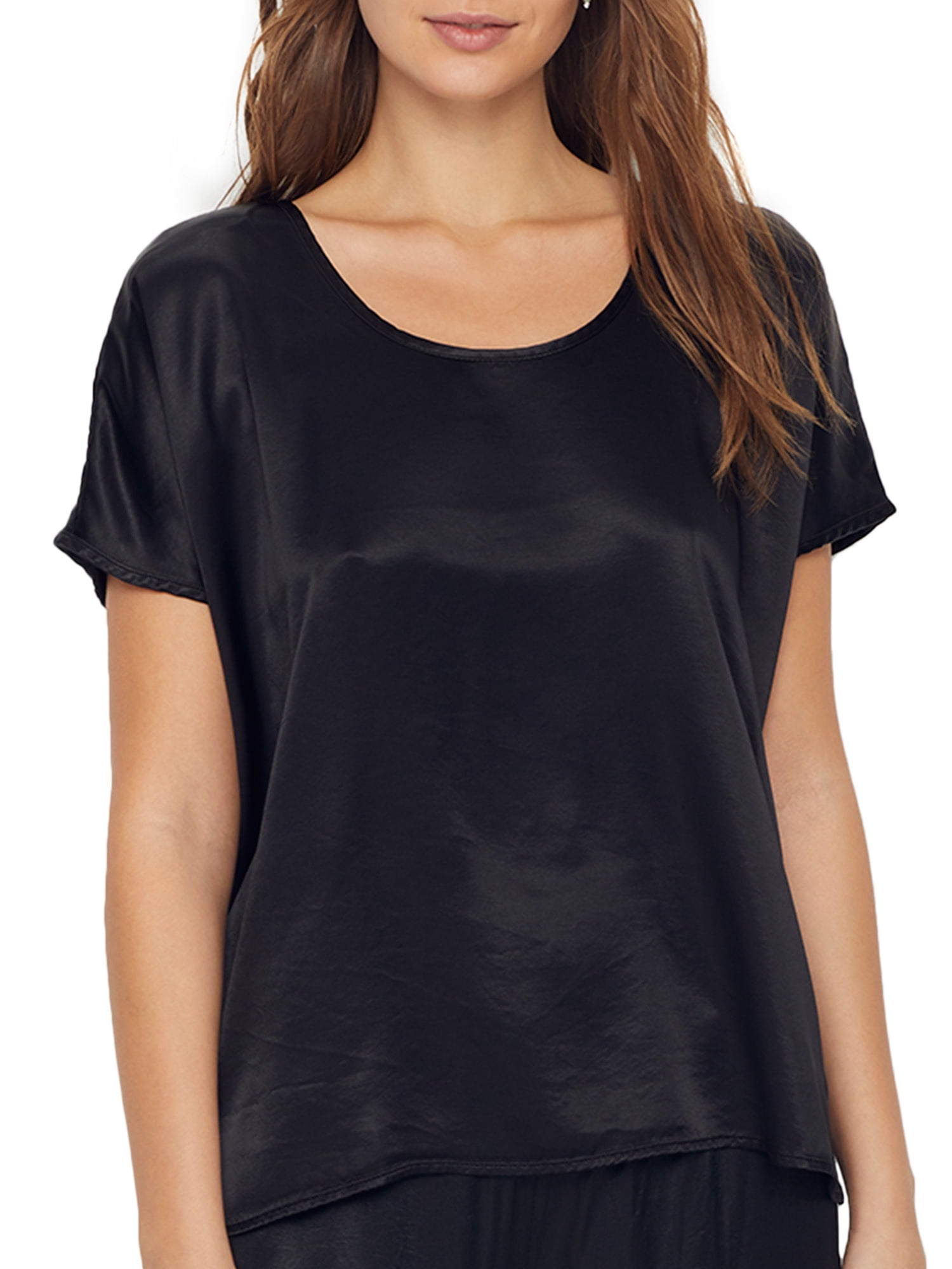 PJ Harlow Roxxy All Satin Tee in Red main image 0