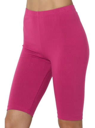 Womens Biker Shorts Leggings Mid Thigh Cotton Thick Yoga Pants Fitness  Bermuda With Pocket