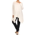 thumbnail image 1 of Women's PLUS long sleeves pretty floral print tunic top., 1 of 4