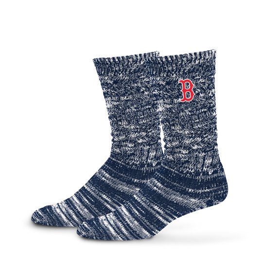 Women's PRO Compression Navy Boston Red Sox Slouchy Slub Textured Boyfriend Socks