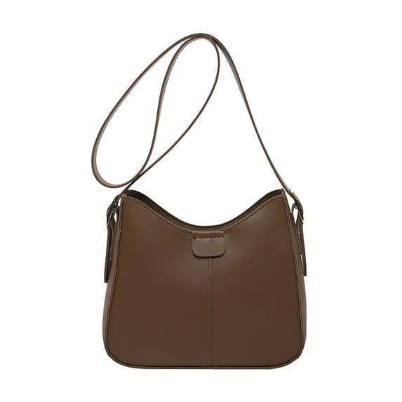 Women's PU Leather Crossbody Bag | Vintage Style Shoulder Bag with Large Capacity | Beige, Khaki, Coffee Colors | 9.06x7.68x2.76 Inches