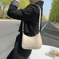 thumbnail image 1 of Women's PU Leather Shoulder Bag Crossbody Handbag Purse – Adjustable Strap, Multiple Colors White Khaki Black Green Brown, Lightweight 20x15x6.5cm Versatile Casual Tote For Travel Work Dating, 1 of 6