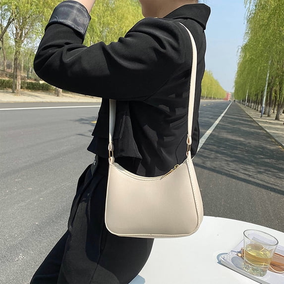 Women’s PU Leather Shoulder Bag Crossbody Handbag, Small Casual Purse with Adjustable Strap for Everyday Work, Travel and Outings
