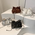 thumbnail image 1 of Women's PU Leather Shoulder Bag - Crossbody Messenger Purse, Adjustable Strap, Fashion Tote Wallet, Black/White/Silver/Coffee, 20x14x8cm, Lightweight Casual Handbag, 1 of 6