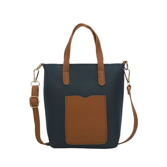 Women's PU Leather Shoulder Bag Crossbody Tote Purse for Work Travel Shopping Casual Outfit Adjustable Strap Lightweight Compact 6.69x6.69x1.96in Gift