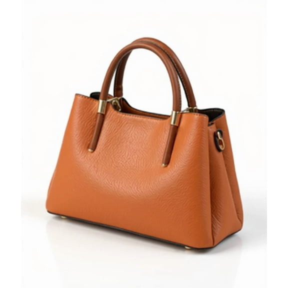 Women’s PU Leather Tote Handbag with Top Handles and Crossbody Strap, Multiple Colors, 29cm