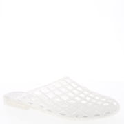 Women's PVC Jelly Mule Sandals Woven Slip On Waterproof Summer Beach Shoes