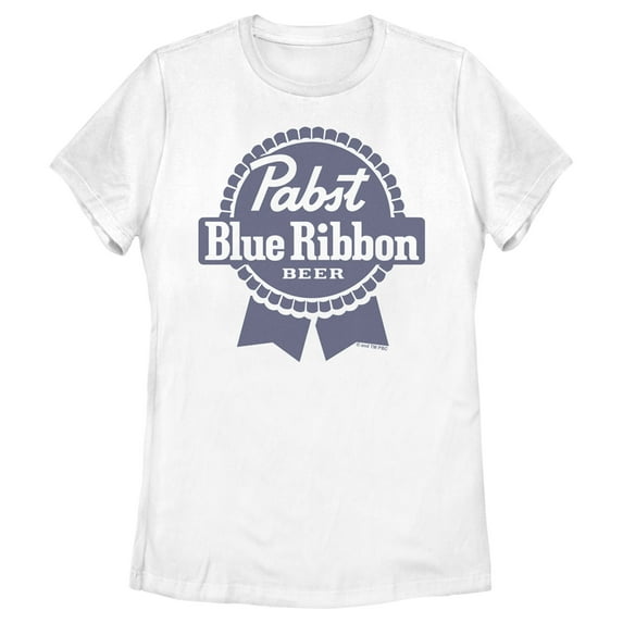 Women's Pabst Blue Ribbon Logo Graphic Tee White X Large