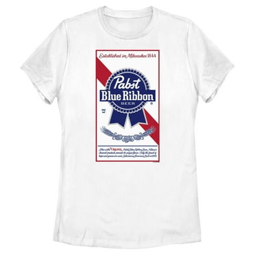 Women's Pabst Label Logo  Graphic Tee White X Large
