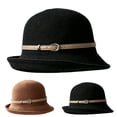 thumbnail image 1 of Women's Packable Short Brim Cloche Sun Hat Summer Bucket Bowler Church Cap, 1 of 4
