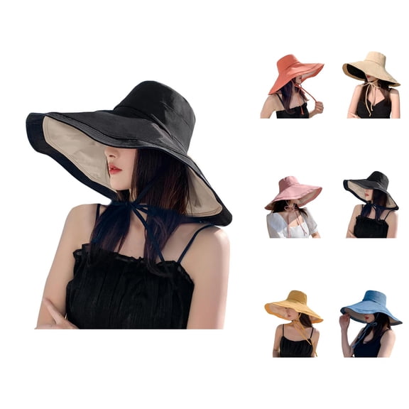 Women’s Packable Straw Sun Hat – UV Protection Wide Brim Beach Hat for Outdoor Fun, Vacation & Hiking, Stylish & Comfortable Design for Full Sun Protection Outdoors