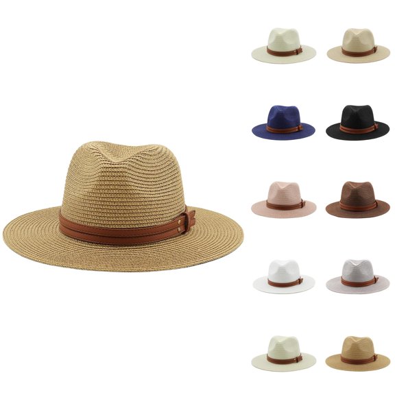 Women’s Packable Straw Sun Hat – Wide Brim UV Protection Beach Hat for Outdoor Adventures, Hiking, Vacation & Pool, Stylish & Comfortable Design for Full Sun Protection