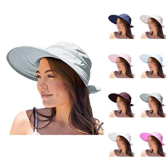 Women’s Packable Sun Hat – Wide Brim UV Protection Straw Beach Hat for Outdoor Adventures, Hiking & Vacation, Comfortable & Stylish Design for Maximum Sun Protection & Comfort