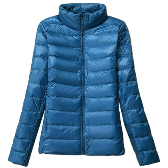 Women's Packable Ultra Light Weight Short Down for Jacket Thin Slim Duck Down Co