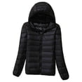 thumbnail image 1 of Women's Packable Ultra Light Weight Short Down for Jacket Thin Slim Duck Down Co, 1 of 18