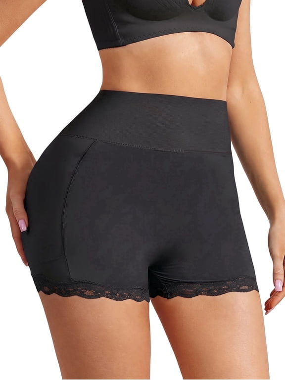 High Waist Butt Lifter Padded Shapewear Panties for Women Tummy Control Hip Enhancer Shaping Underwear for Daily Outfit Dresses
