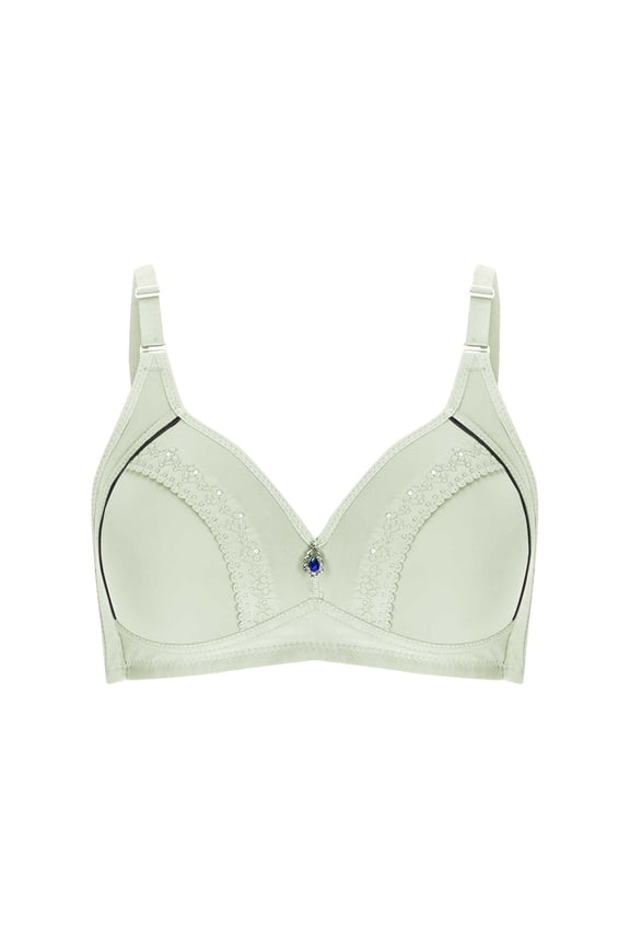 Women's Padded No Underwire Push Up Bra with Shoulder Straps Seamless Comfortable Breathable Everyday Bra