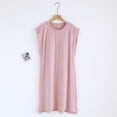 thumbnail image 1 of Women's Padded Pajamas Sleeveless Pajamas Solid Color Mid Length Home Clothing Sleeve Large Womens Pajamas Nightshirt Dog Print Nightgowns Women Womens Summer Sleep Dress Sleep Shirt Women Grandmother, 1 of 2