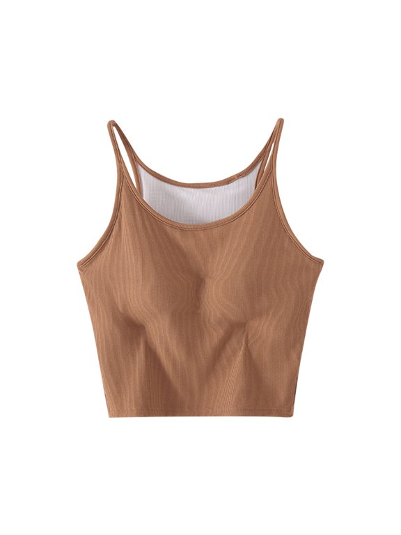 Women's Padded Sleep Cami with Built-In Bra, Wire-Free loungewear Tank Top, Stretchy Layering Undershirt for Everyday ease