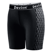 Womens Padded Softball Sliding Shorts, Moisture-Wicking Compression Sliders with 5-6mm Padding for Baseball & SportsBlack-M