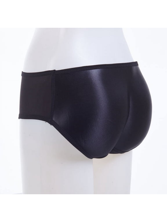 Women's Padded Underwear Butt Enhancer Pads Panties (1 Pack) Seamless Petite Briefs,Black OR Skin Tone To Choose,4XL-M Six Size to Choose