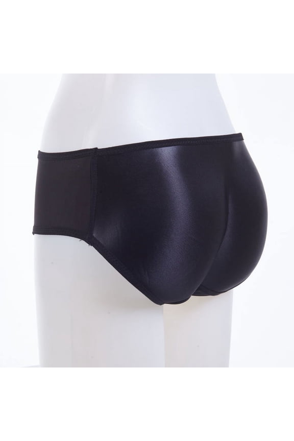 Women's Padded Underwear Butt Enhancer Pads Panties (1 Pack) Seamless Petite Briefs,Black OR Skin Tone To Choose,4XL-M Six Size to Choose