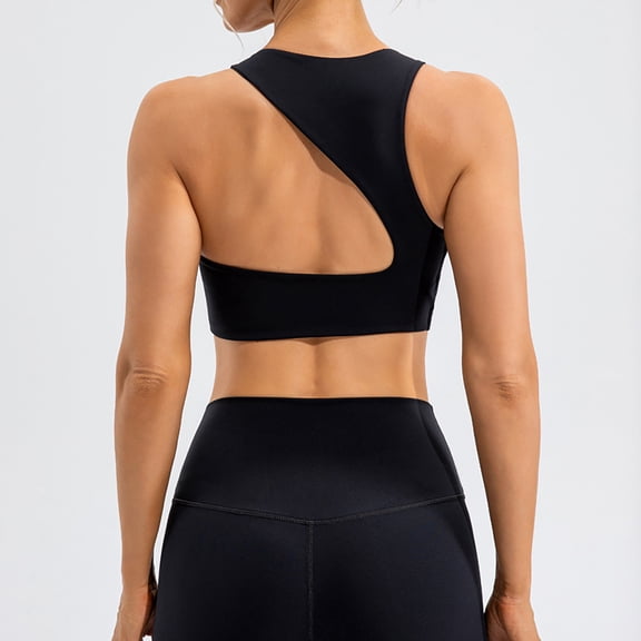 Women's Padded Yoga Sports Bra Solid Color Back Beauty Shockproof Push Up High Intensity Fitness Vest For Running Yoga Clothes for Women Clothes for Yoga Women Sleep Bras for Women Wireless Sports Bra