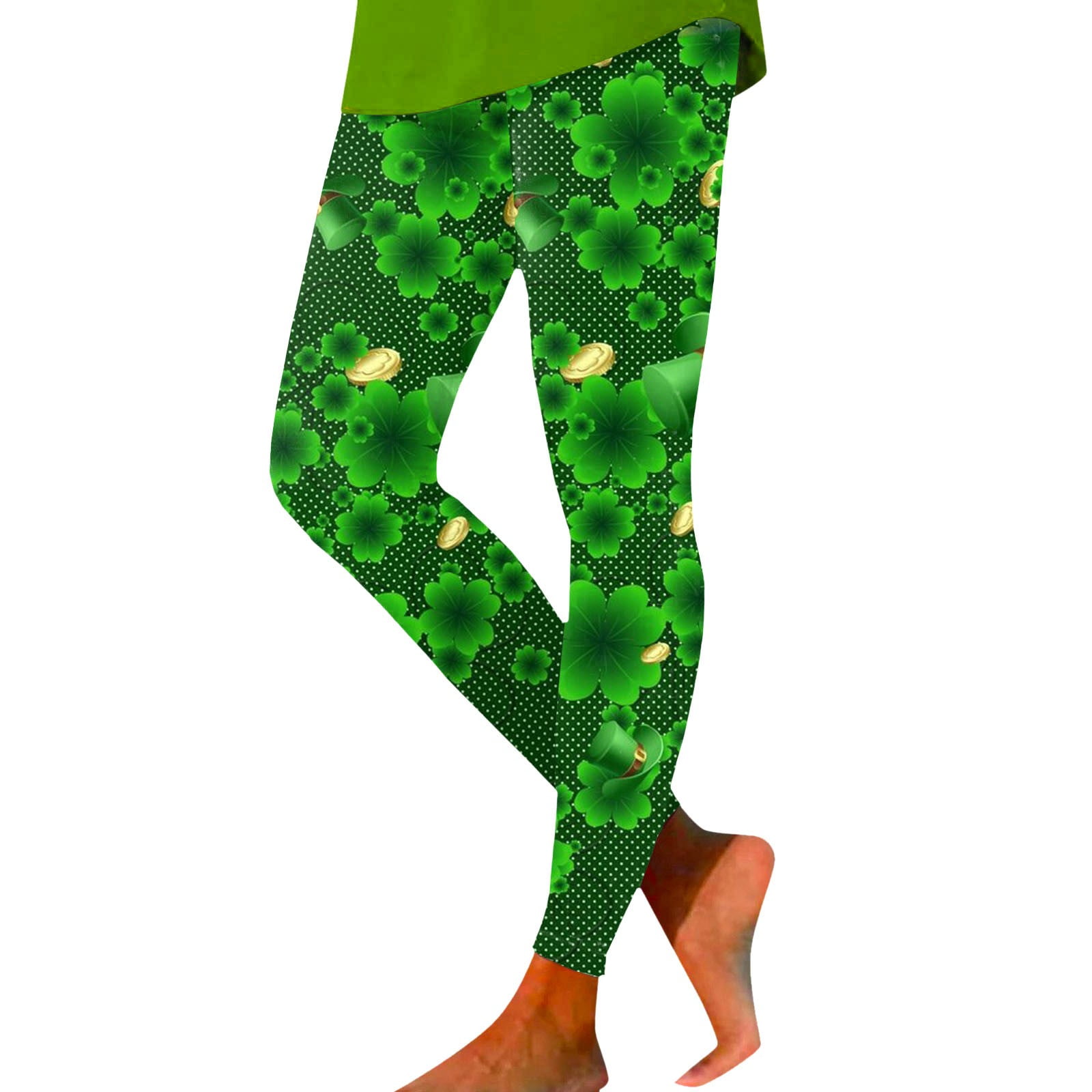 Women's Paddystripes Good Luck Green Pants Print Leggings Pants For