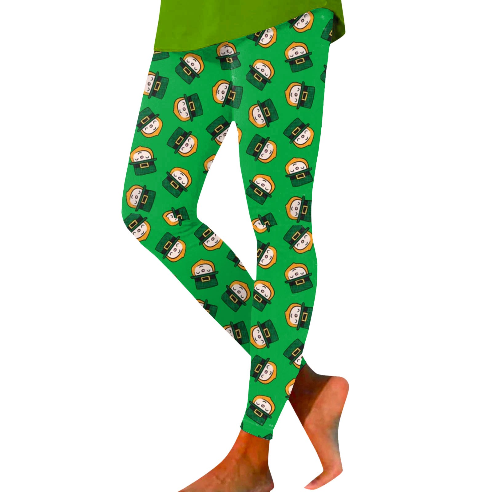 Women's Paddystripes Good Luck Green Pants Print Leggings Pants For