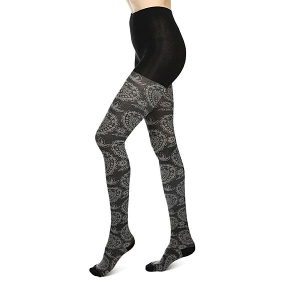 Women's Paisley Patch Sweater Tights