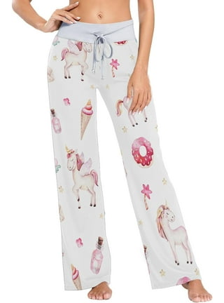 Briefly Stated 2XL Men's Pajama Pants Unicorn Dog Cat Pug Rainbow Stars READ