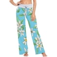 thumbnail image 1 of Women's Pajama Pants Floral Spring Pattern Comfy Stretch Sleepwear Essentials womens Lightweight Lounge Terry Pajama Pant, X-Large, 1 of 7