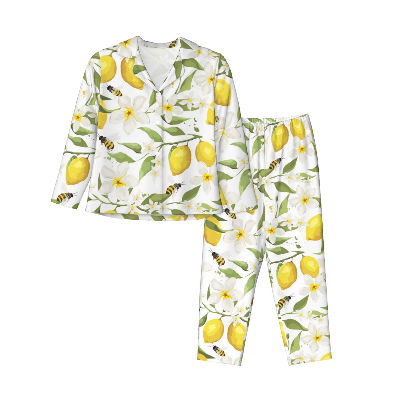 【MOODMOON】Bay Flower Long Sleeve Pajama Set MOODMOON】Bay Flower Long Sleeve Pajama Set Amazon.com