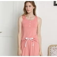 thumbnail image 1 of ebukurty Pajama Sets for Women 2 Piece Sleeveless Pink Loungewear, Sizes S-L, 1 of 7