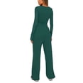 thumbnail image 1 of Women's Pajama Sets 2 Piece Sleepwear Lounge Set Long Sleeve Top & Matching Joggers, 1 of 5