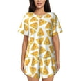 Women's Pajama Sets Cute Cheese No.1002 Summer Pajamas for Women Set