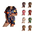 thumbnail image 1 of Women's Pajama Sets – Soft Cotton Lounge Sets, Cozy Sleepwear for Every Season Ladies' Thanksgiving Turkey Print Pajama Shorts Set 2024, 1 of 5