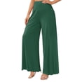thumbnail image 1 of Women's Palazzo Lounge Wide Leg Casual High Waist Flowy Pants with Pockets XL, 1 of 4