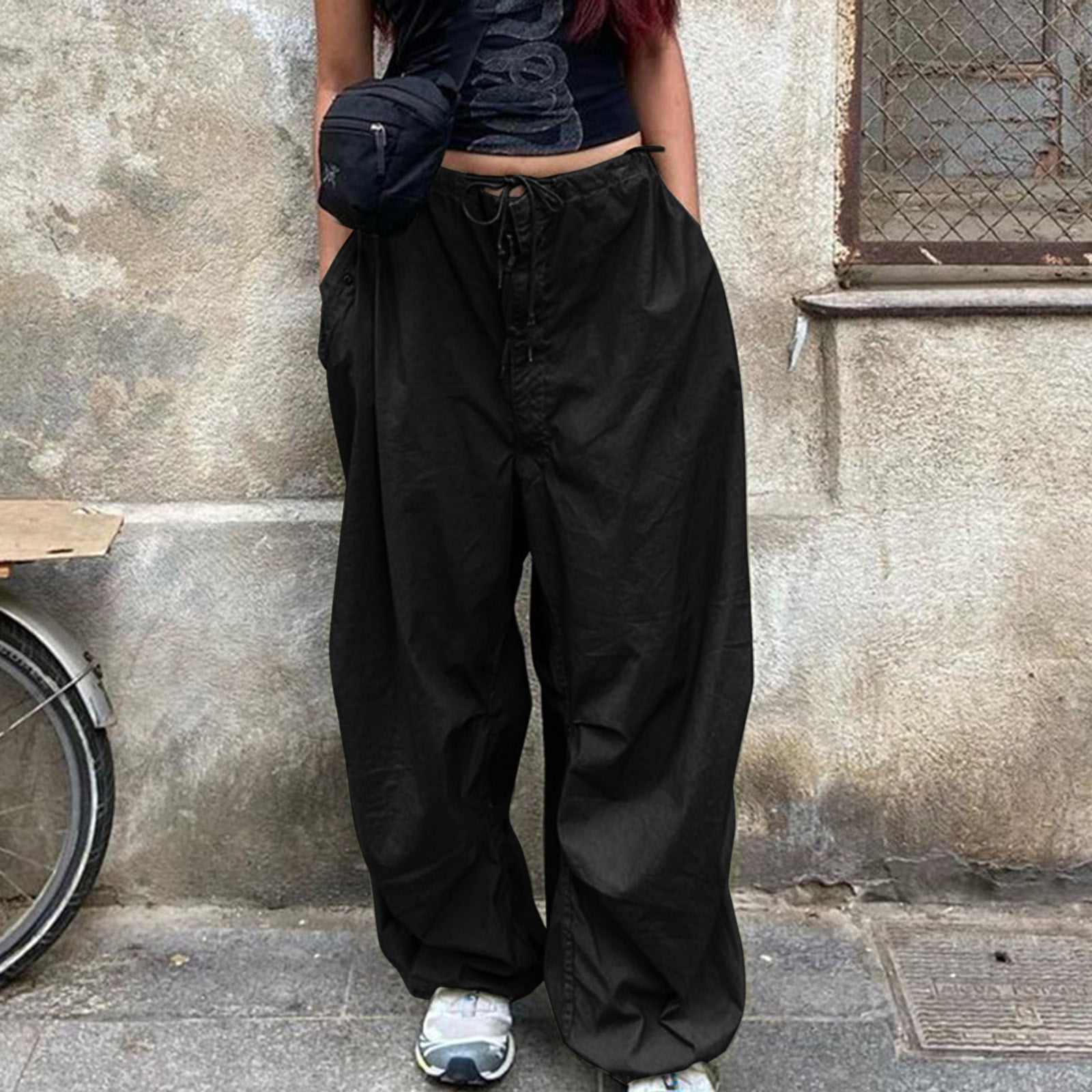 Women s Pant Womens Baggy Cargo Pants Streetwear Hop Joggers