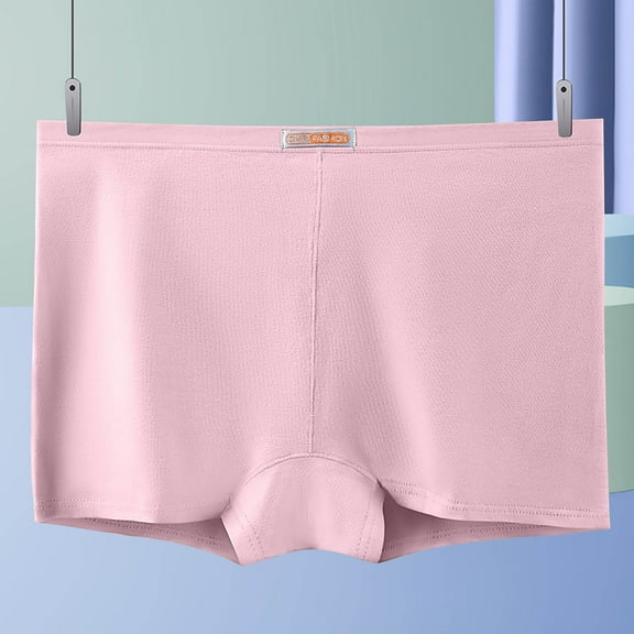 Women's Panties Boyshort Underwear Boy Short Panties Solid Women's Fashion Briefs Comfortable Cotton High Waist Women Panties Briefs