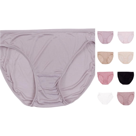 Women's Panties Comfortable Everyday Underwear For All Day Wear Soft Breathable Style Modern Ladies Briefs, S, Light Gray