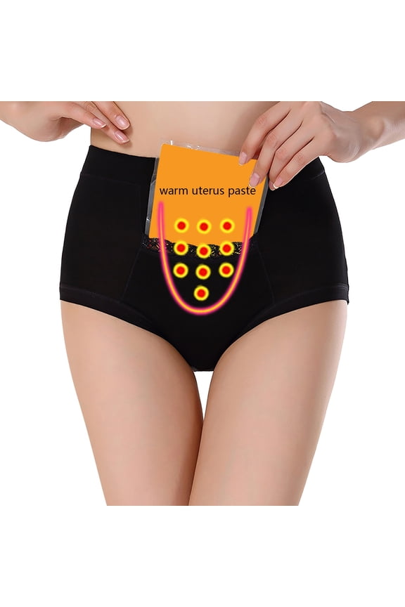 Women's Panties High Waist Anti Side Leakage Big Aunt Sanitary Physiological Pants Underwear Pocket For Menstruation Period Panties L-4XL