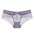thumbnail image 1 of uublik Women's Panties High Waist Breathable Briefs Soft Underpants Ladies Stretch Panties Lace Underwear Purple, 1 of 4