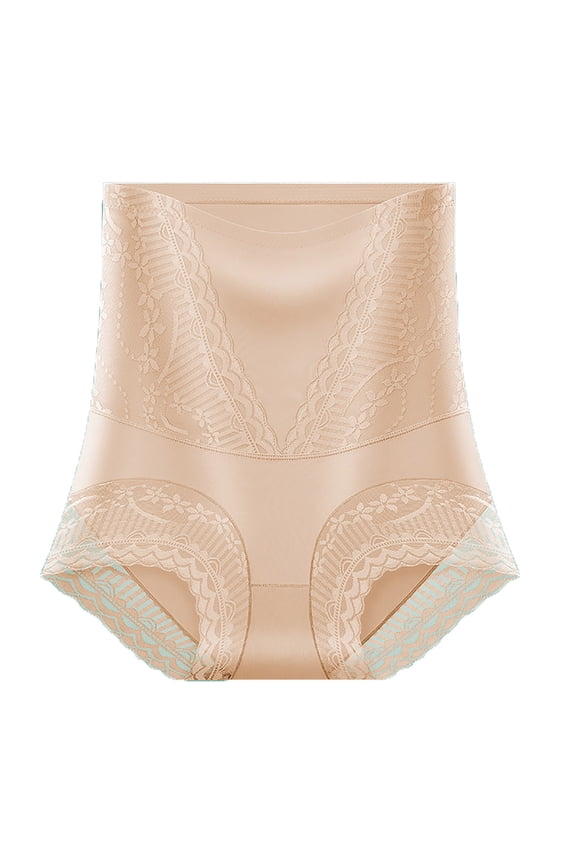 Women's Panties Pack Calzones Para Mujer De Algodon, Women's Female Ice Silk High Waist Waist Tight Hip Lifting Underwear Cotton Postpartum Waist Tight Strong Waist Tight Pants
