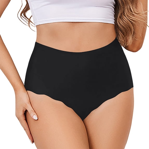 Women's Panties Soft Breathable High Waisted Seamless Bikini Underwear For Everyday Comfort