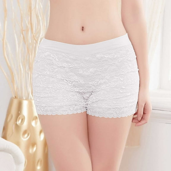 Women's Panties Soft Lace Shorts Comfortable Stretchy Loose Fit Daily Wear Underwear